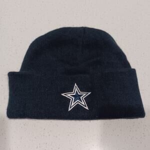 NFL Dallas Cowboys Knit Beanie Hat Navy Adjustable